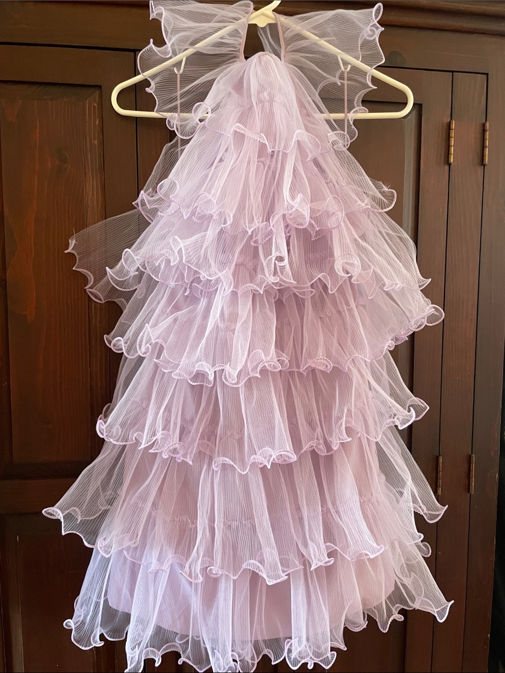 Ruffle mini halter dress